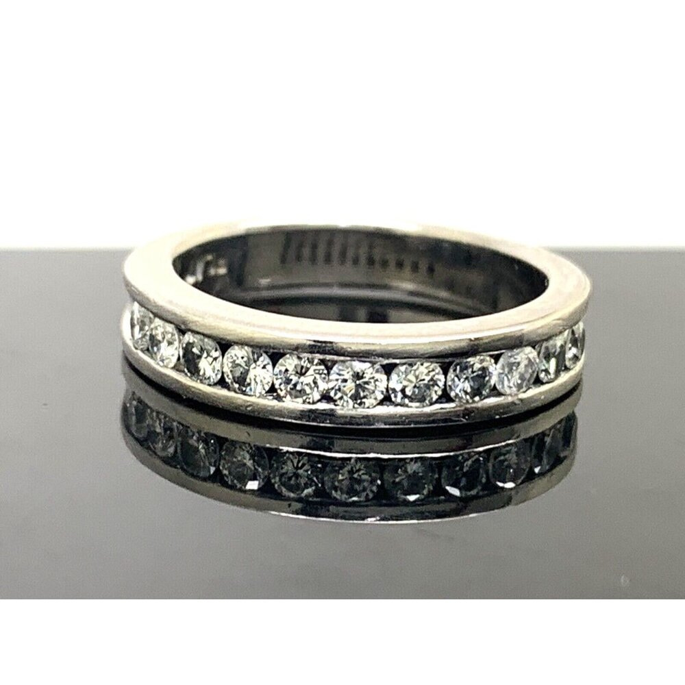 Women's Wedding Band Platinum Diamond 0.35ctw Ring Estate Jewelry Women's Size 5